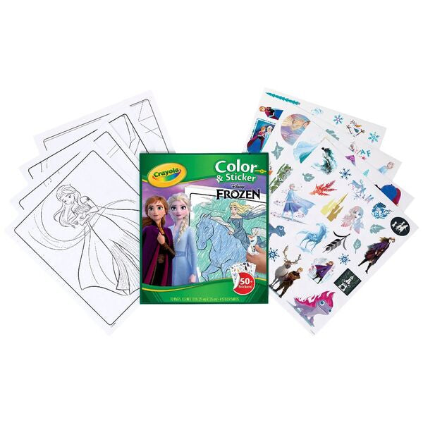 CRAYOLA COLOR & STICKER BOOK FROZEN REFR