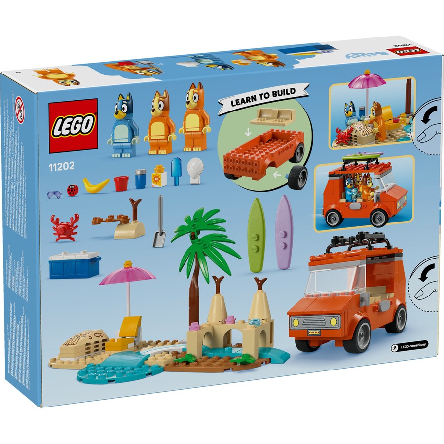LEGO 11202 BLUEY BEACH & FAMILY CAR TRIP