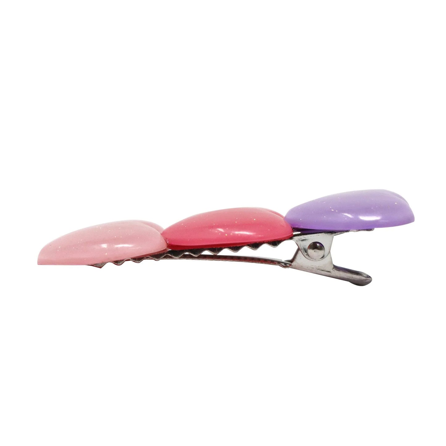 P/Pop Hcm114 Glitter Heart Alligator Cli