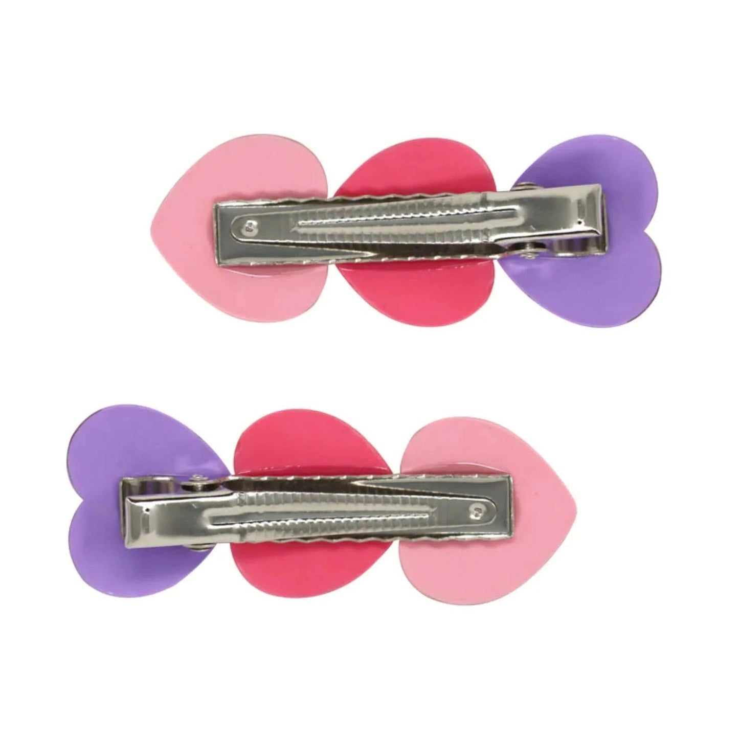 P/Pop Hcm114 Glitter Heart Alligator Cli