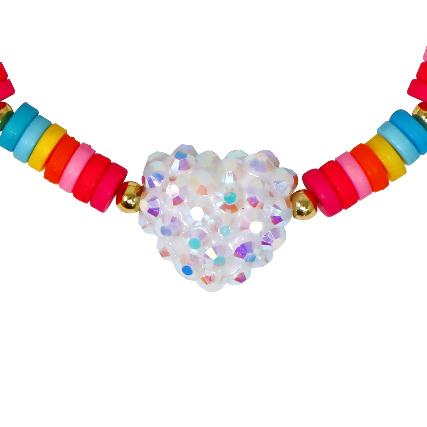 P/Pop Bcm128 Rainbow Jewel Heart Brace