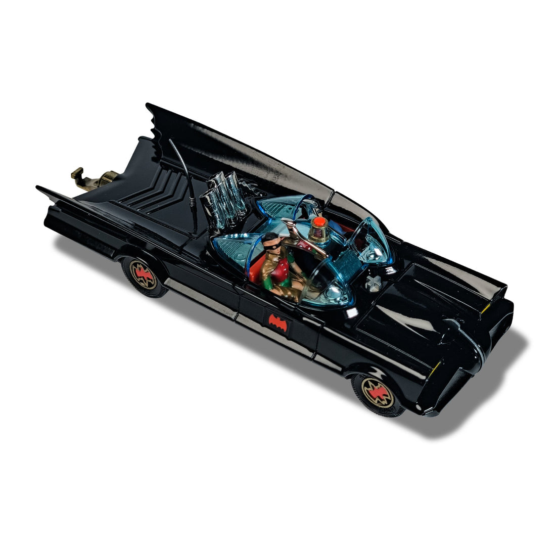 CORGI D/C BATMOBILE W BATMAN & ROBIN