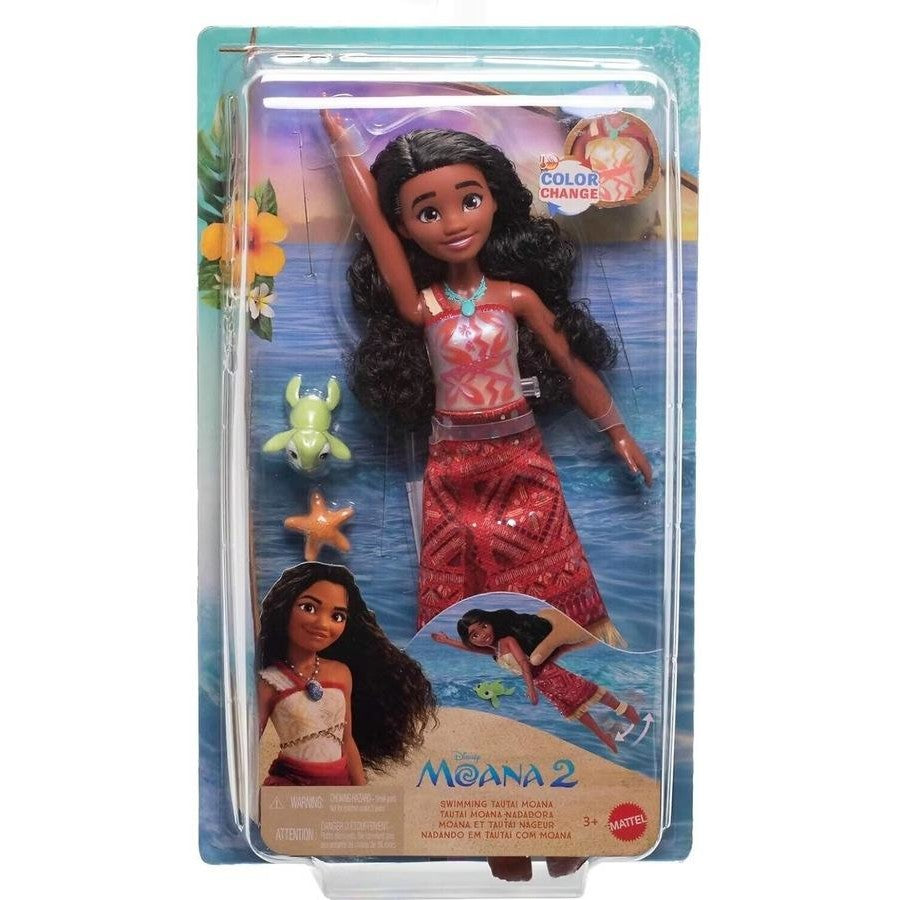 DISNEY MOANA 2 SWIMMING MOANA DOLL