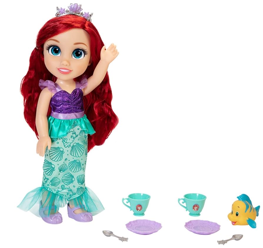 DISNEY PRINCESS TODDLER DOLL ARIEL TEA