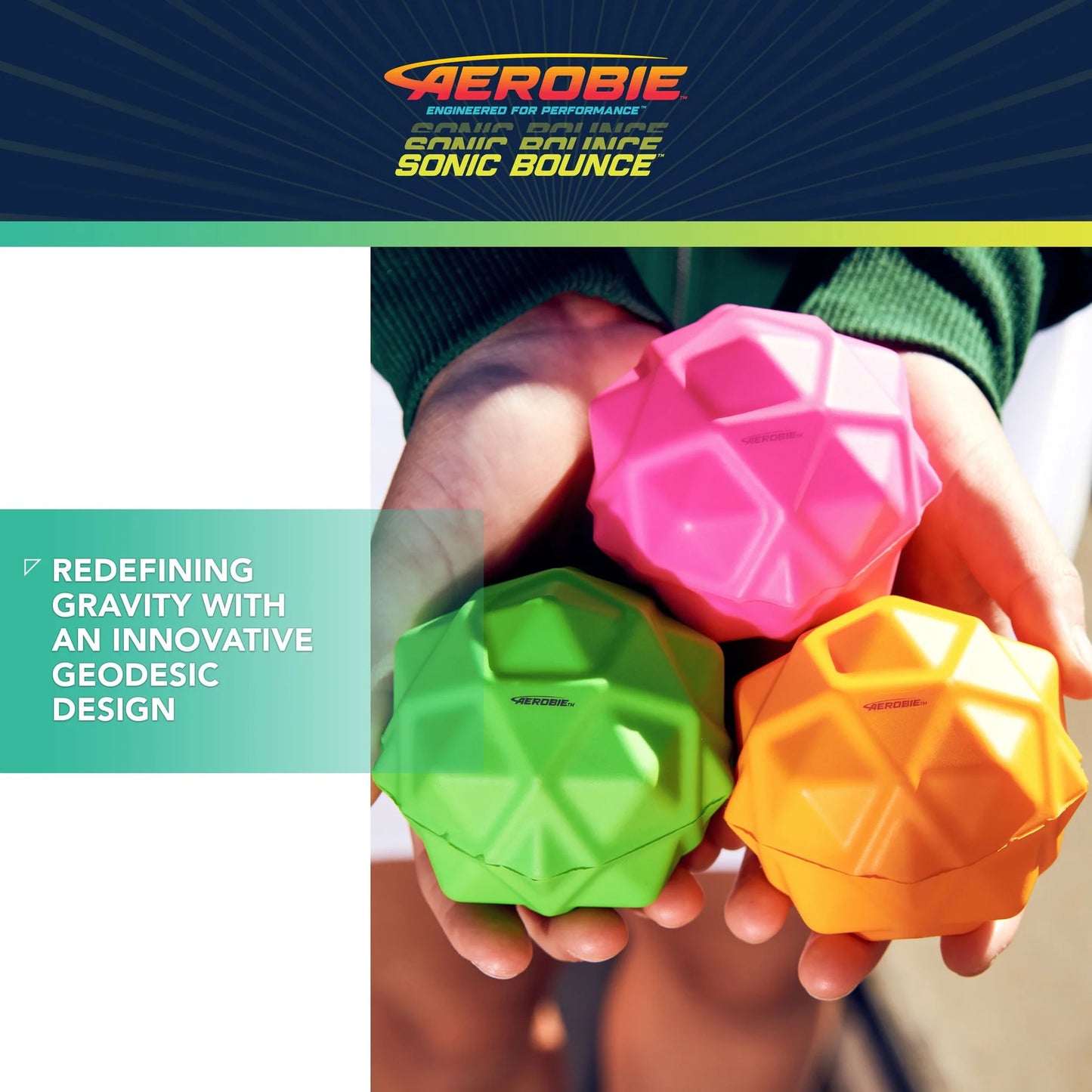 AEROBIE SONIC BOUNCE BALL 3PK
