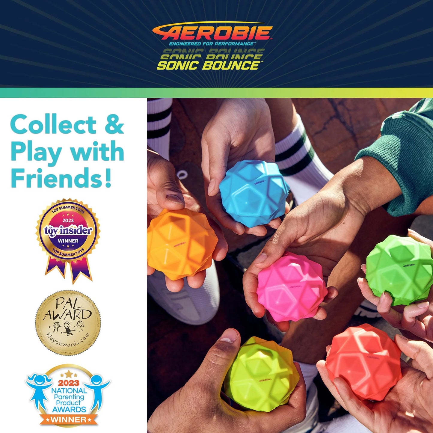 AEROBIE SONIC BOUNCE BALL 3PK