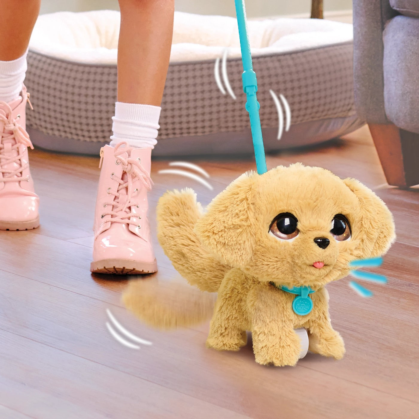 FRR FUR REAL WALK A LOTS GOLDEN RETREIVE