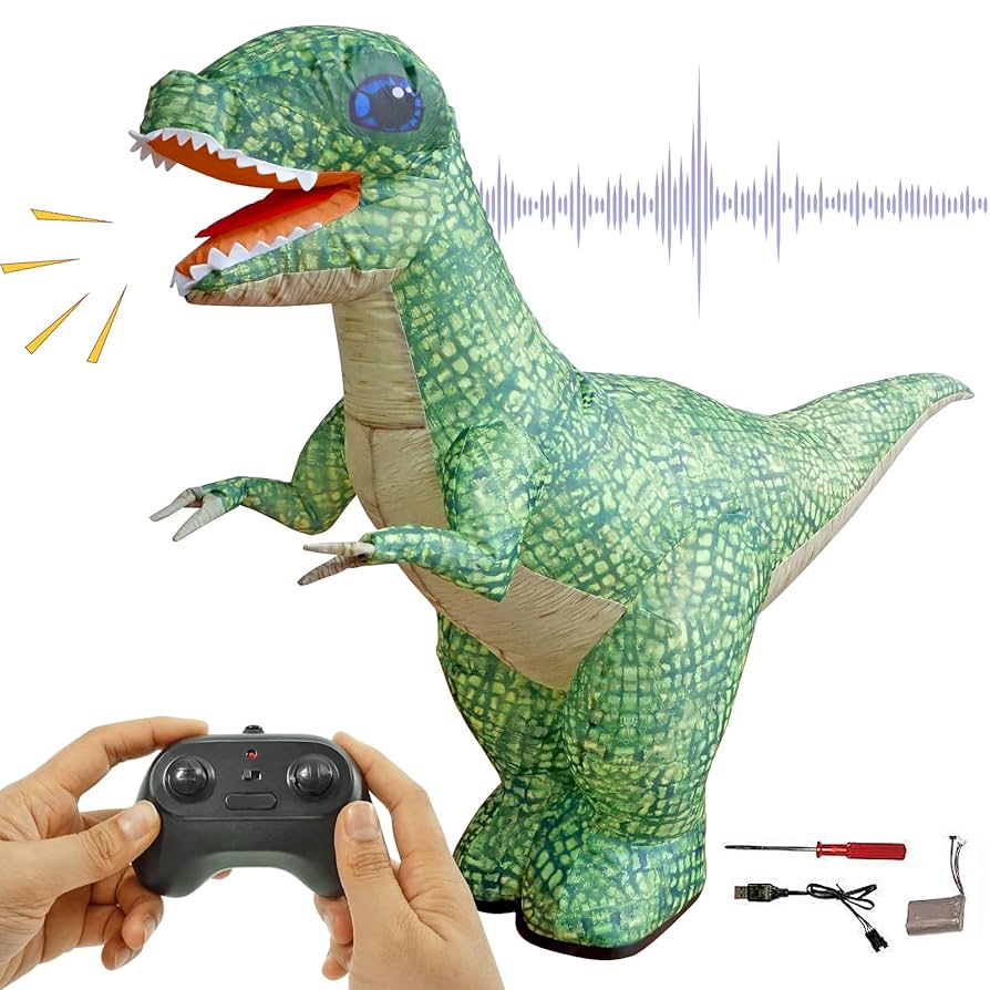 INFLATING 90CM DINOSAUR R/C