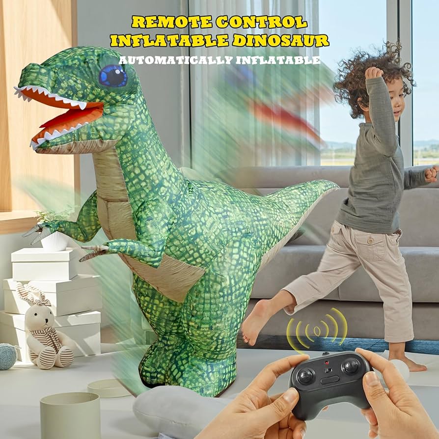 INFLATING 90CM DINOSAUR R/C