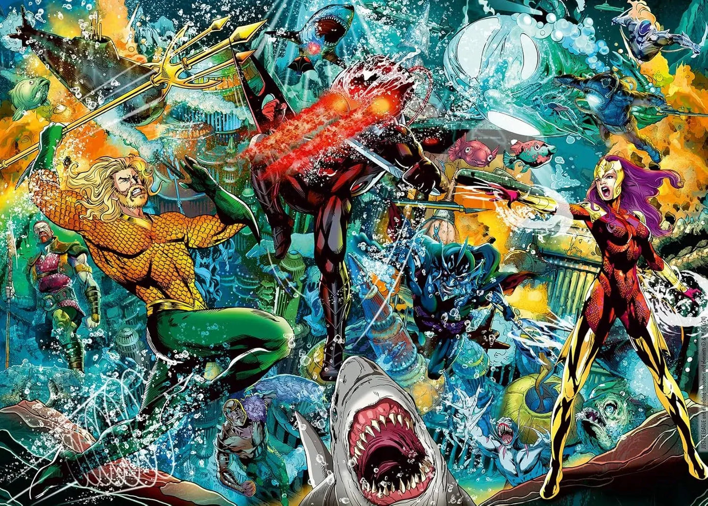 PUZZLE 1000PC AQUAMAN COLLECTOR'S ED