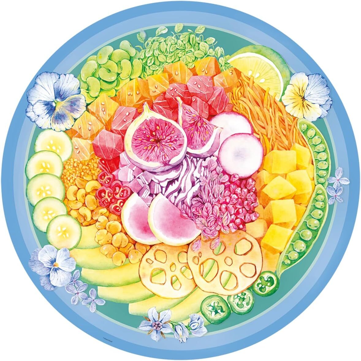 PUZZLE 500PC CIRCLE OF COLOR POKE BOWL
