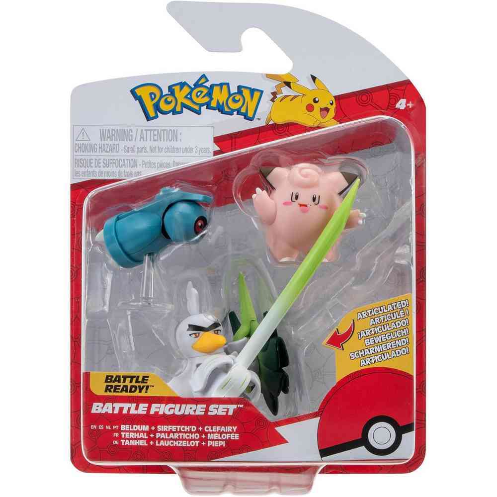 POKEMON 2 & 3 INCH 3 FIGURE PACK AST