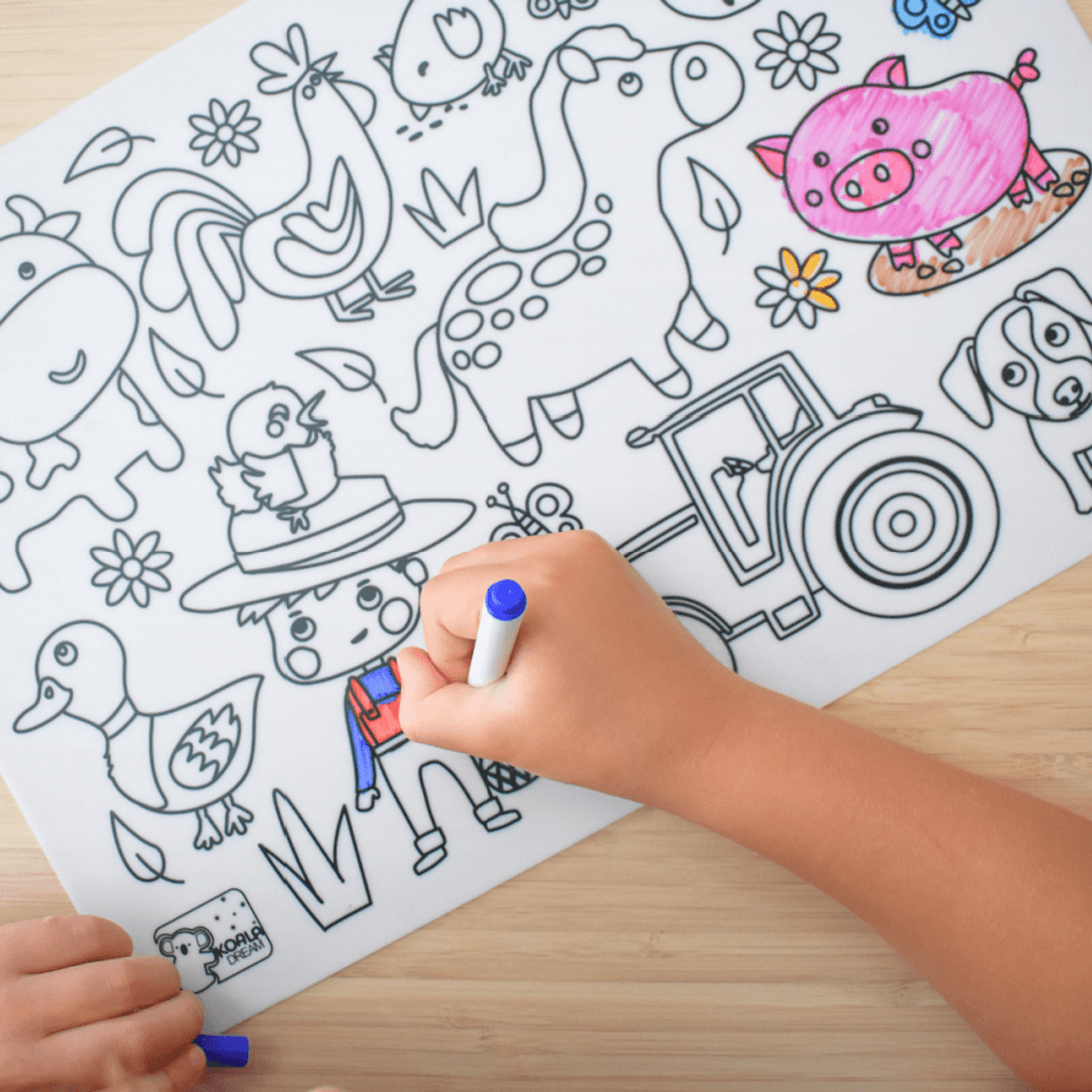 Silicone Reusable Drawing Mat Farm