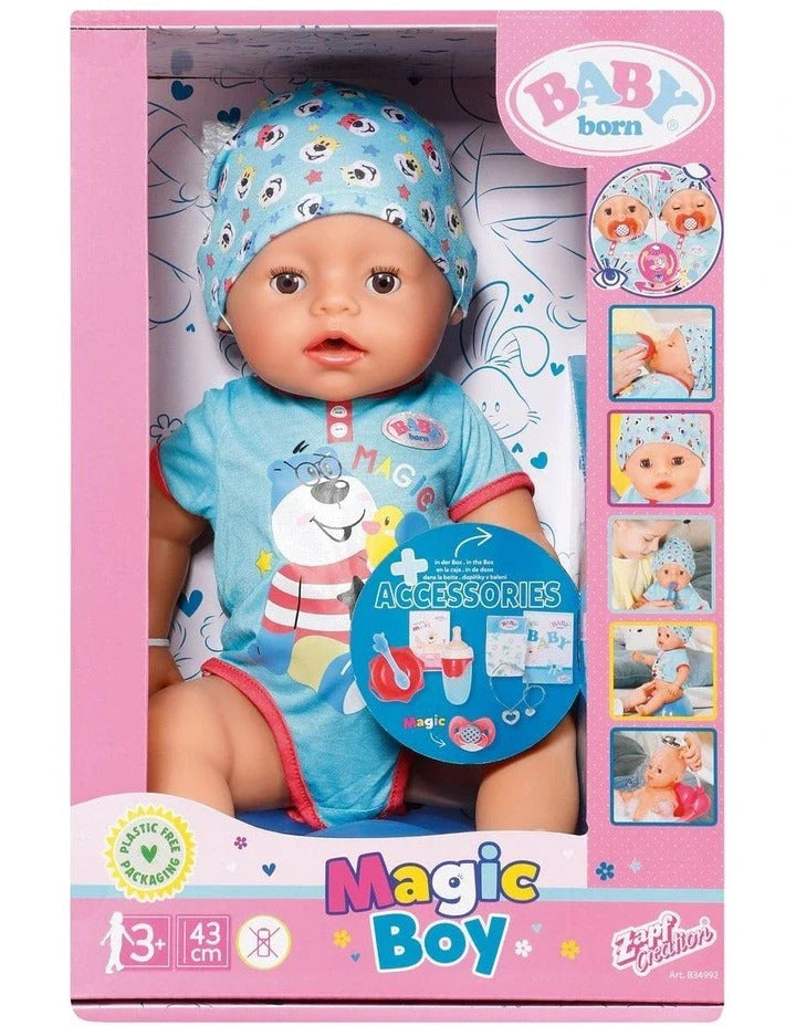 BB BABY BORN MAGIC BOY 43CM OPEN BOX Toys Bendigo