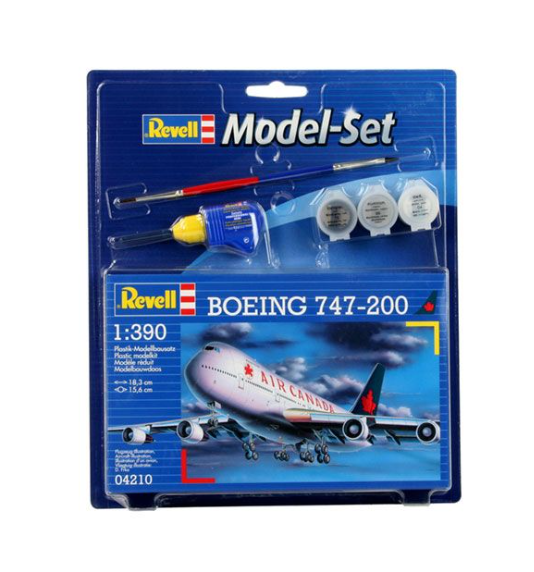 REVELL 1:72 MODEL SET BOEING 747-200