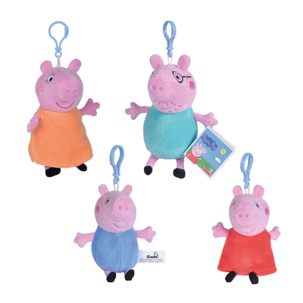 PEPPA PIG KEYCHAIN PLUSH AST