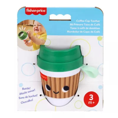 F/P COFFEE CUP TEETHER & RATTLE