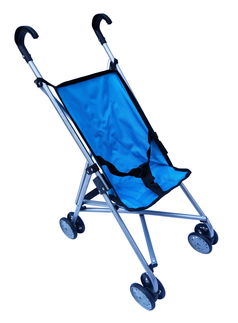 DOLL STROLLER BLUE UMBRELLA