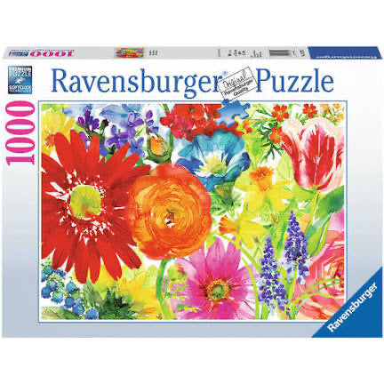 PUZZLE 1000PC ABUNDANT BLOOMS NEW