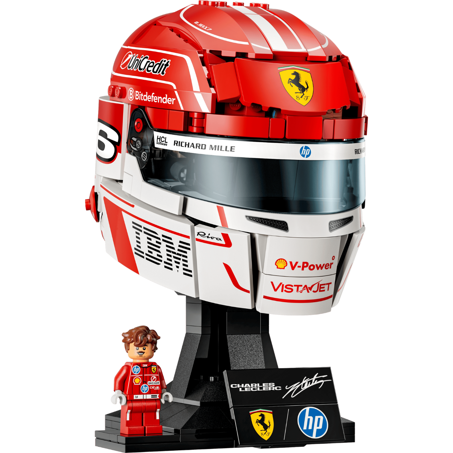 LEGO 43014 F1 CHARLES LECLERC HELMET