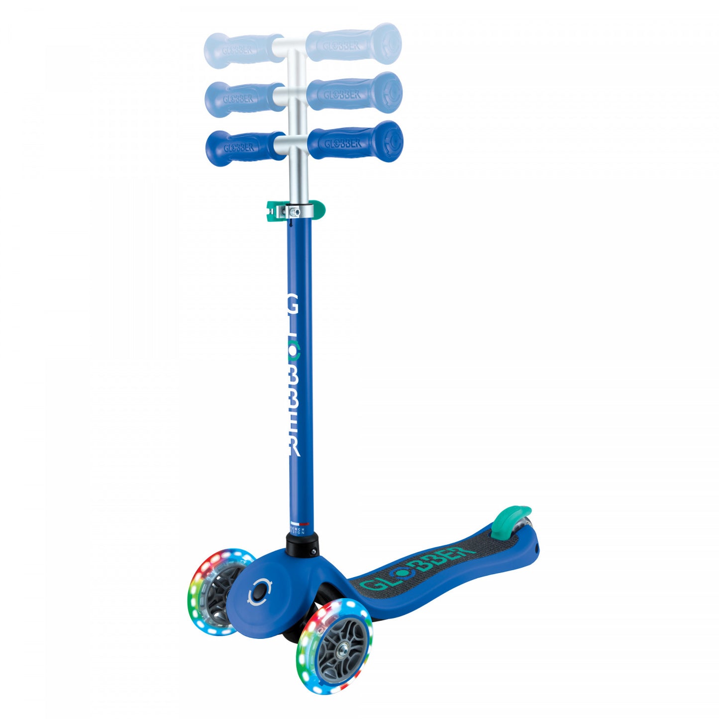 Globber Scooter V2 Lights Blue/Green