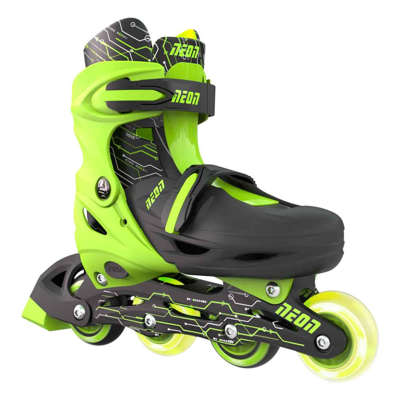 Neon Combo Skates Black/Green