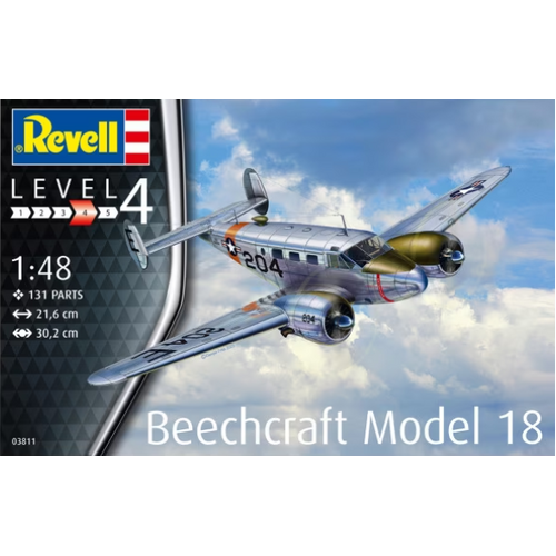 REVELL 1:48 MODEL SET BEECHCRAFT 18