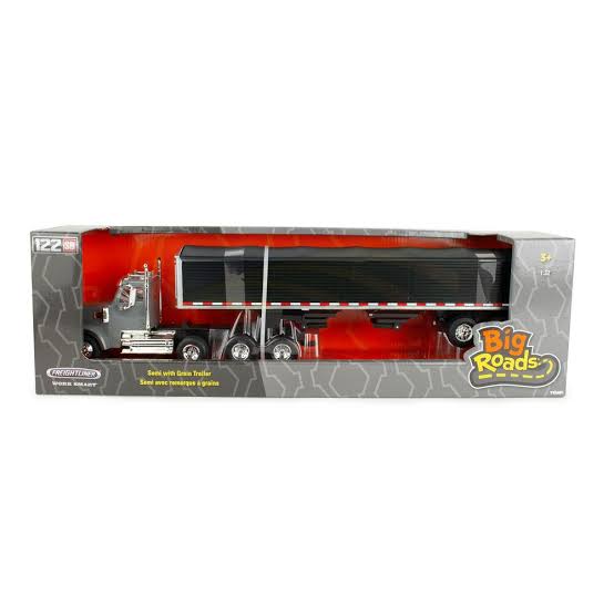 JD 1:32 FREIGHTLINER 122SD SEMI W GRAIN