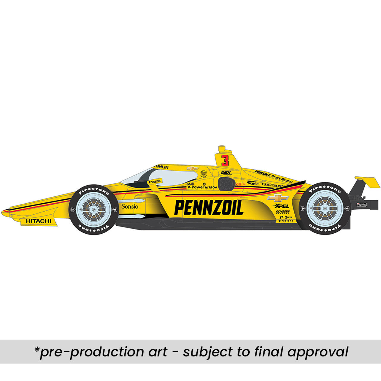 1:18 PENSKE #3 PENNZOIL 25 INDYCAR SCOTT