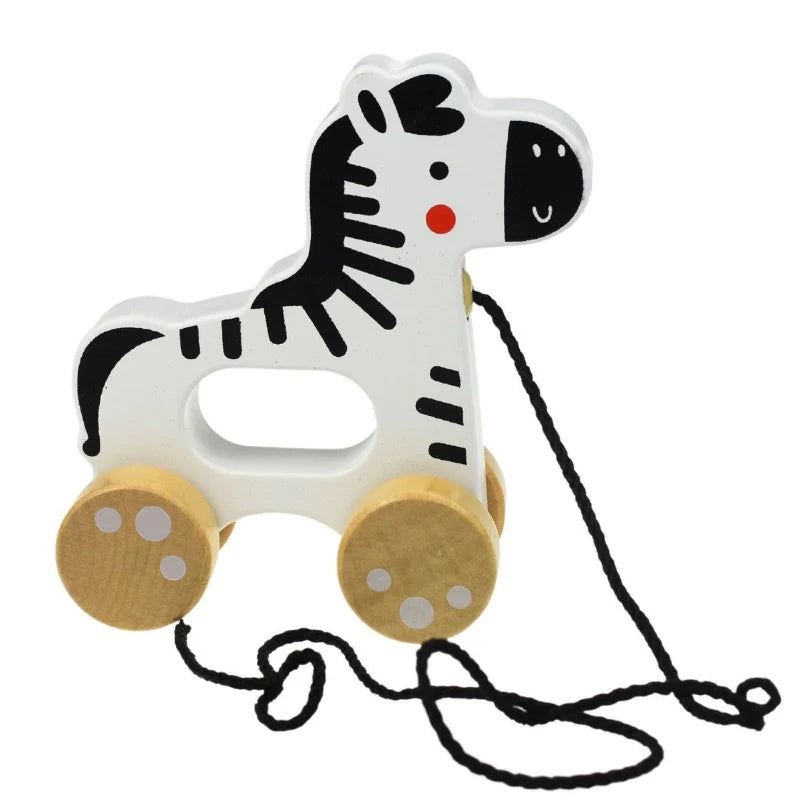 Wooden Forest Friends Pull Along Zebra