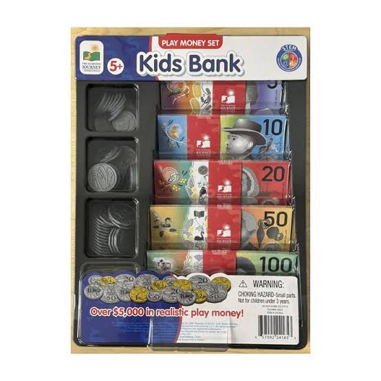 TLJ KIDS BANK PLAY MONEY SET