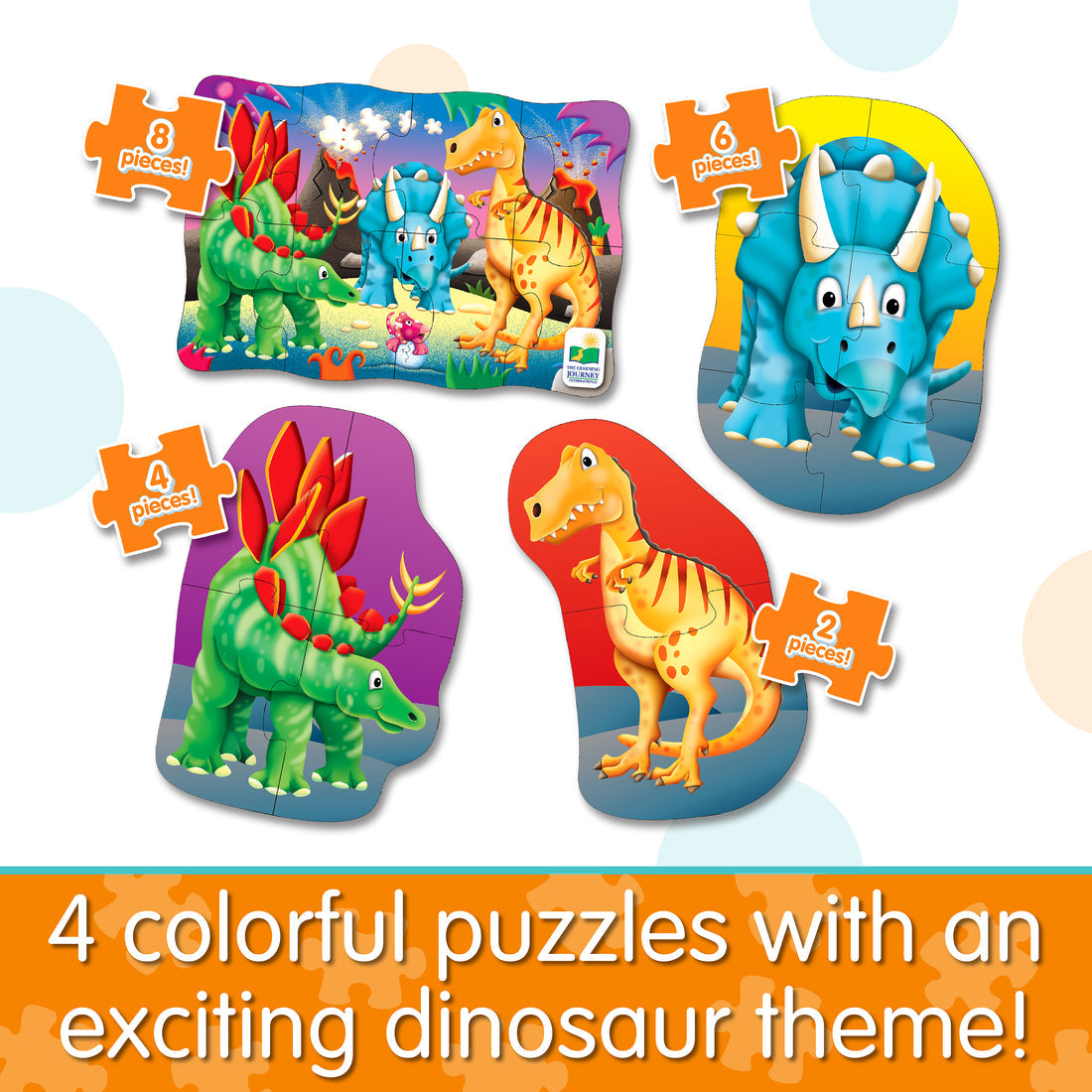 TLJ MY FIRST PUZZLE 4 IN A BOX DINO