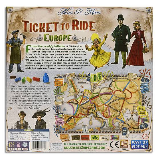 Game Ticket To Ride Europe Refresh