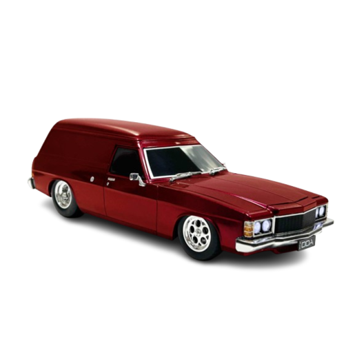 DDA 1:24 RED HX HOLDEN PANELVAN W LIGHTS