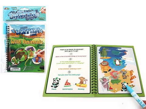 MAGIC WATER ART BOOK WILD ANIMALS