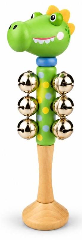 WOODEN AUSSIE BUDDIES ANIMAL BELL STICK