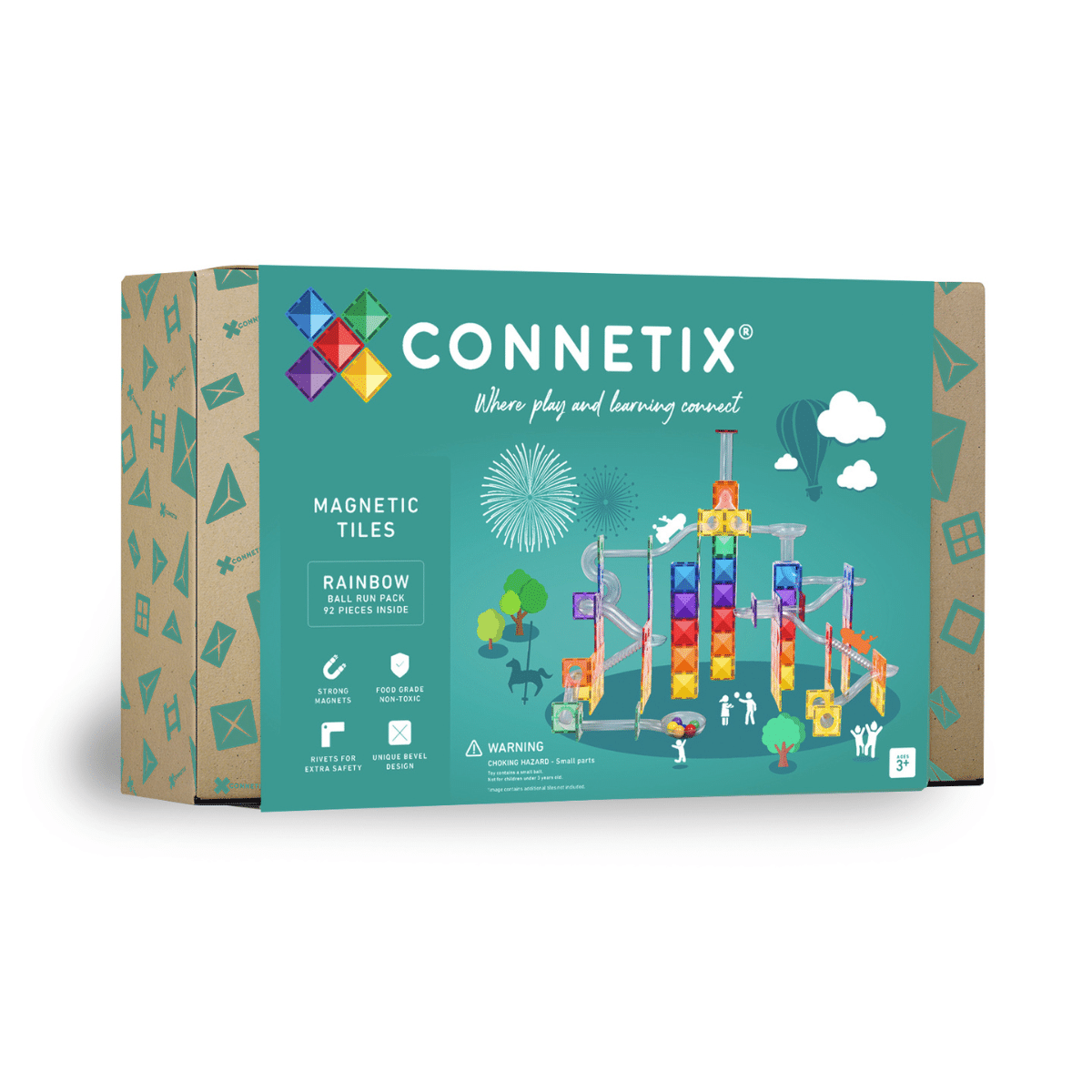 CONNETIX RAINBOW BALL RUN 92PC