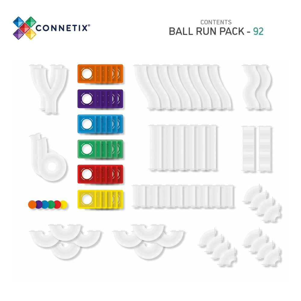 CONNETIX RAINBOW BALL RUN 92PC