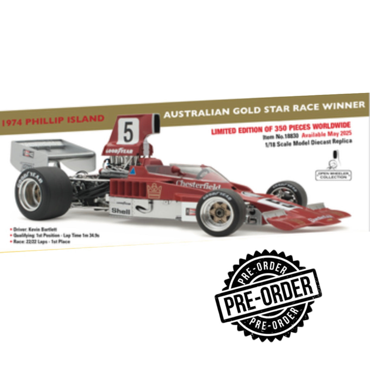 1:18 LOLA T332 1974 PHILLIP ISLAND WIN