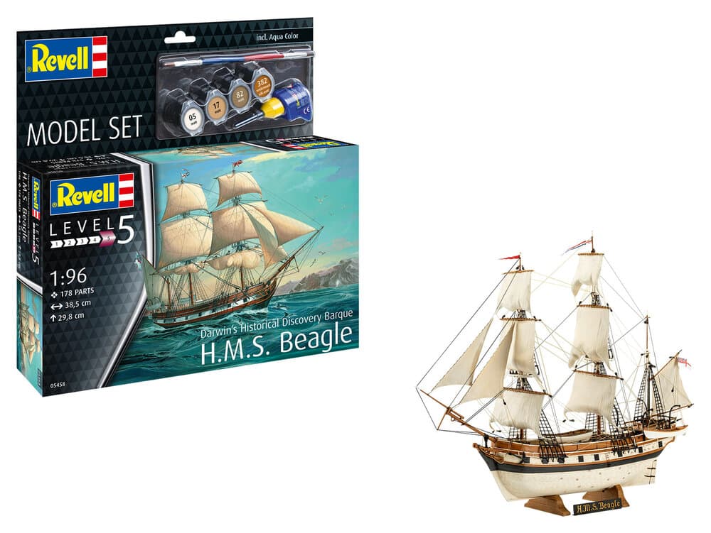 REVELL 1:96 HMS BEAGLE MODEL SET