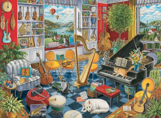 PUZZLE 500PC THE MUSIC ROOM NEW
