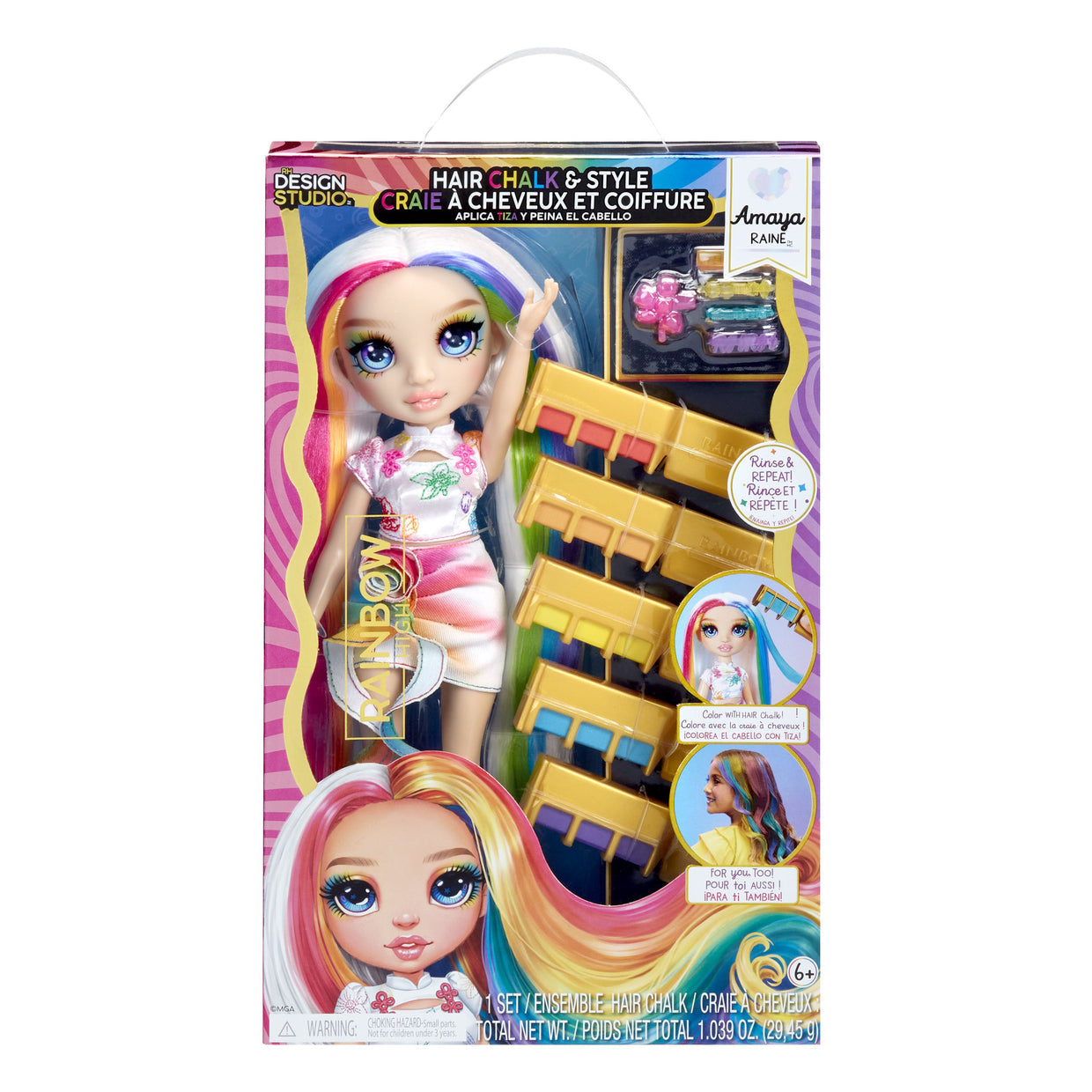 RAINBOW HIGH HAIR CHALK & STYLE AMAYA
