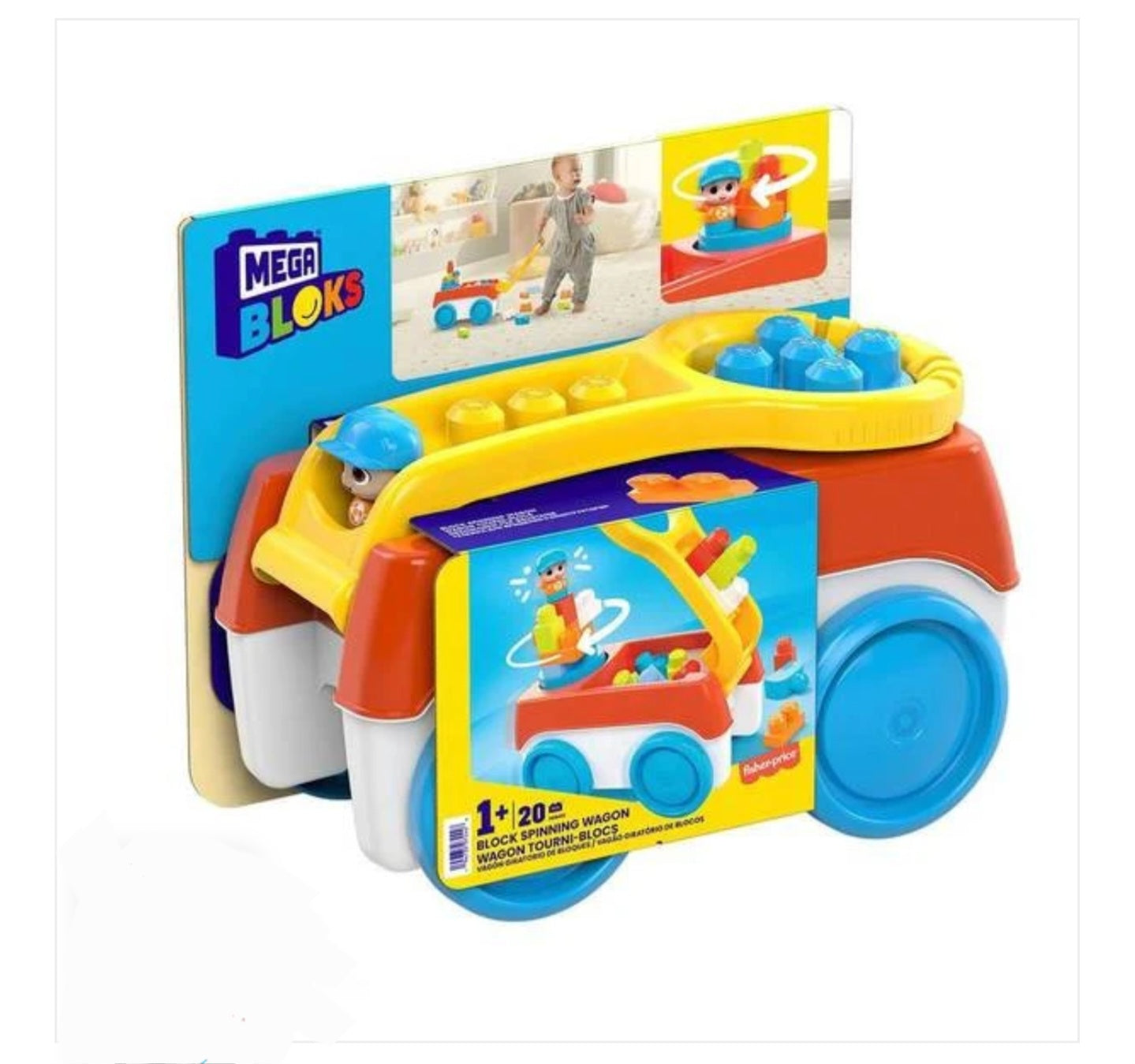 MEGA BLOCKS SCOOPING WAGON