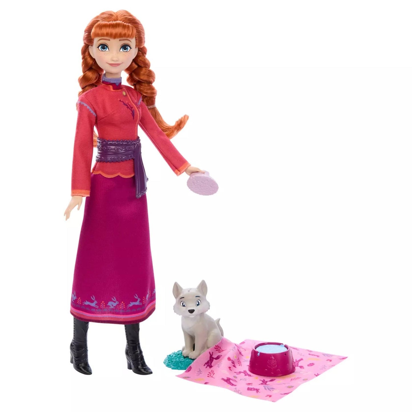 FROZEN ANNA DOLL WITH WOLF CUB