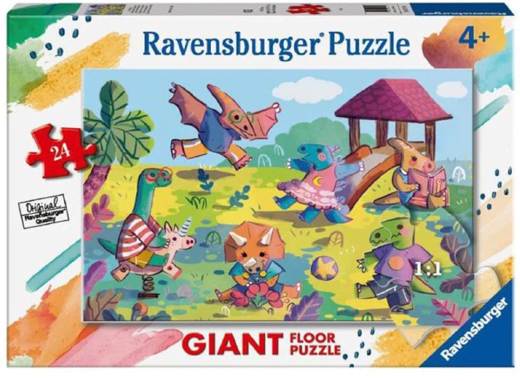 Puzzle 24Pc Ss Dinos At The Playground