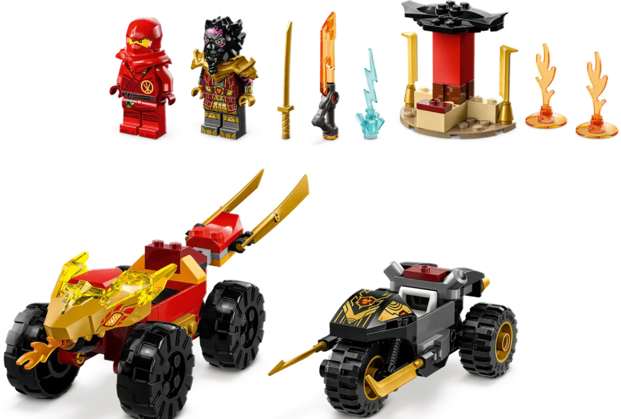 LEGO 71789 NINJAGO KAI/RAS CAR BIKE BATT