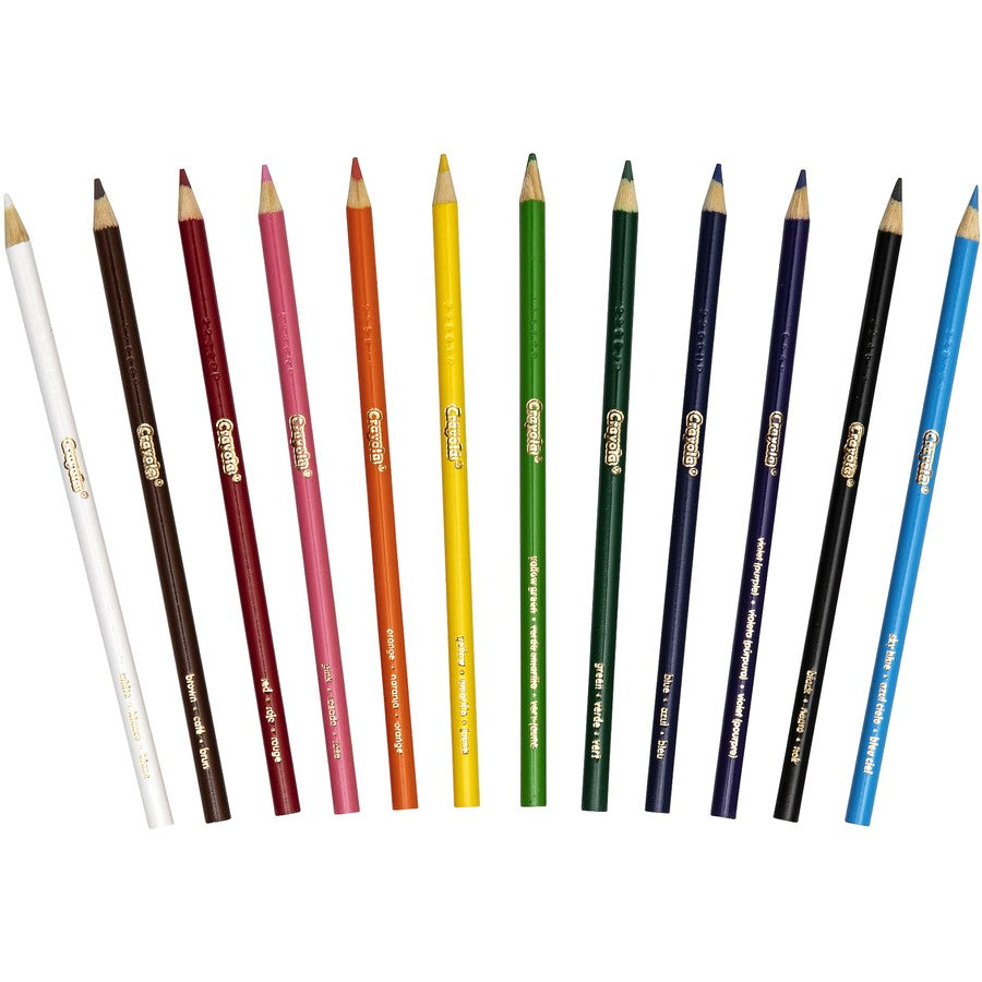 CRAYOLA PENCILS COLORED 12 PKT