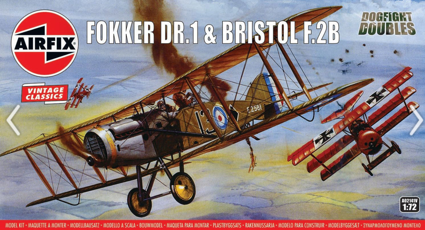 Airfix 1:72 Fokker Dr.1 & Bristol F.28