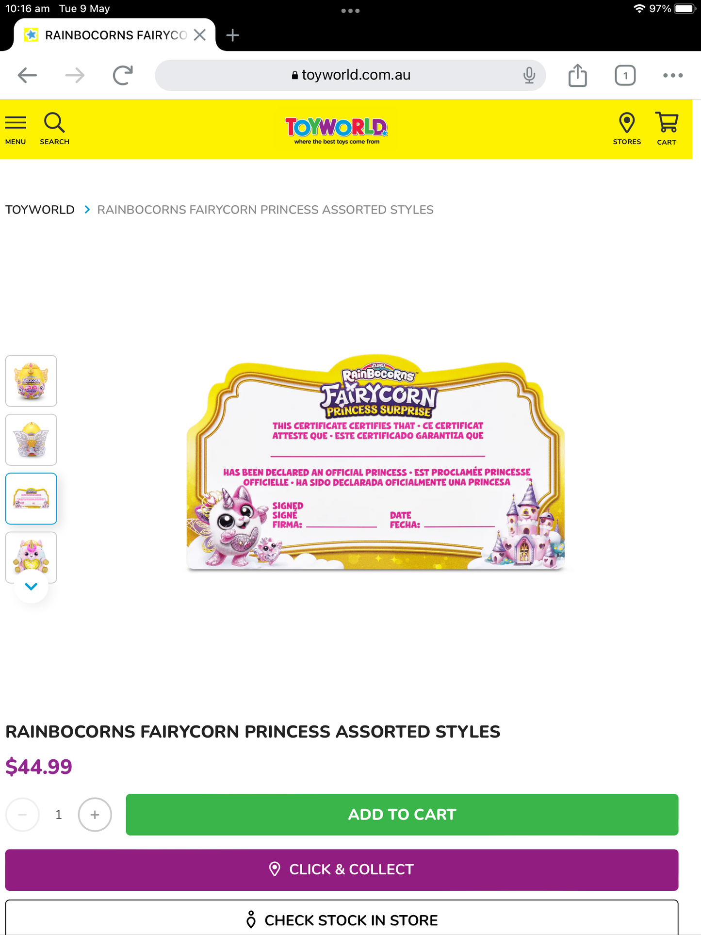 Rainbocorns Fairycorn Princess Ast