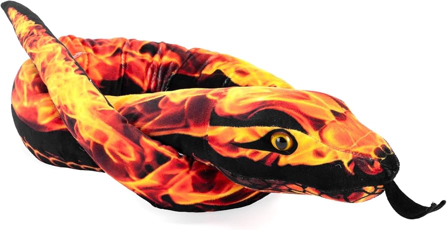 WILD PLUSH SNAKE FLAMES